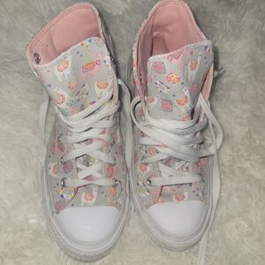 Kids High-Top Sneakers with Fun Print